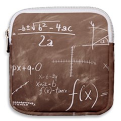 Mathematics Brown Mini Square Pouch by snowwhitegirl