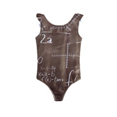 Mathematics Brown Kids  Frill Swimsuit by snowwhitegirl