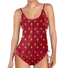 Peeled Banana On Red Tankini Set by snowwhitegirl