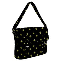 Peeled Banana On Black Buckle Messenger Bag by snowwhitegirl