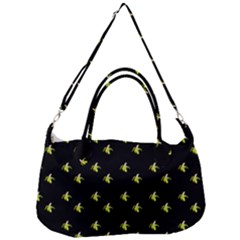 Peeled Banana On Black Removal Strap Handbag by snowwhitegirl