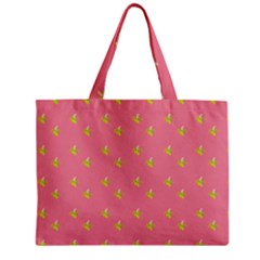 Peeled Banana On Pink Zipper Mini Tote Bag by snowwhitegirl