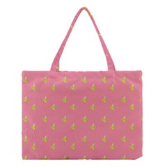 Peeled Banana On Pink Medium Tote Bag by snowwhitegirl