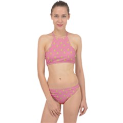 Peeled Banana On Pink Racer Front Bikini Set by snowwhitegirl