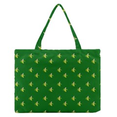 Peeled Banana On Green Zipper Medium Tote Bag by snowwhitegirl