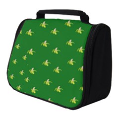 Peeled Banana On Green Full Print Travel Pouch (small) by snowwhitegirl