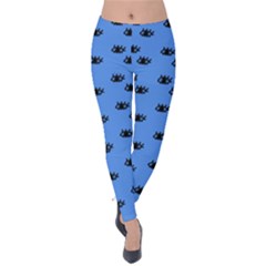 Blue Eyes Velvet Leggings by snowwhitegirl