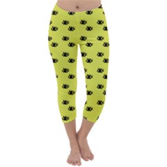 Yellow Eyes Capri Winter Leggings  by snowwhitegirl