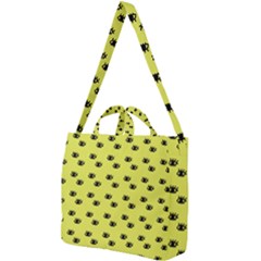 Yellow Eyes Square Shoulder Tote Bag by snowwhitegirl