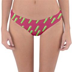 Ice Freeze Pink Pattern Reversible Hipster Bikini Bottoms by snowwhitegirl