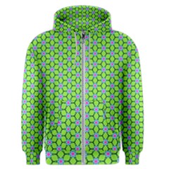 Pattern Green Men s Zipper Hoodie