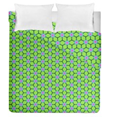 Pattern Green Duvet Cover Double Side (queen Size) by Mariart