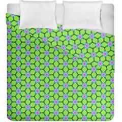 Pattern Green Duvet Cover Double Side (king Size) by Mariart