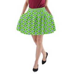 Pattern Green A-line Pocket Skirt by Mariart