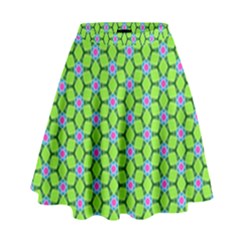 Pattern Green High Waist Skirt by Mariart