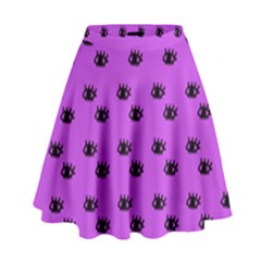 Purple Eyes High Waist Skirt by snowwhitegirl