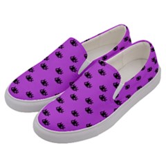 Purple Eyes Men s Canvas Slip Ons by snowwhitegirl