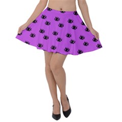 Purple Eyes Velvet Skater Skirt by snowwhitegirl