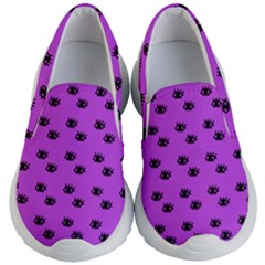 Purple Eyes Kids  Lightweight Slip Ons by snowwhitegirl