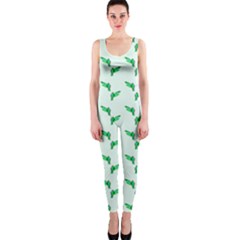 Green Parrot Pattern One Piece Catsuit by snowwhitegirl