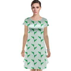 Green Parrot Pattern Cap Sleeve Nightdress by snowwhitegirl