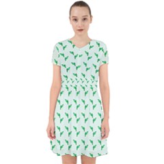 Green Parrot Pattern Adorable In Chiffon Dress by snowwhitegirl