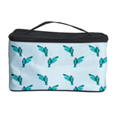 Blue Parrot Pattern Cosmetic Storage