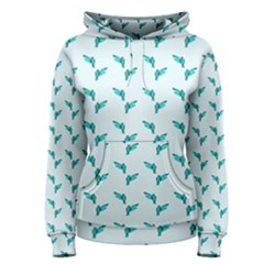 Blue Parrot Pattern Women s Pullover Hoodie by snowwhitegirl