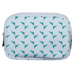 Blue Parrot Pattern Make Up Pouch (small) by snowwhitegirl