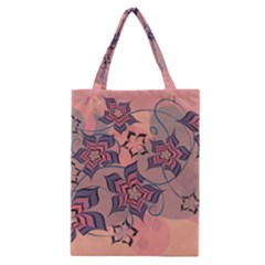 Flowers Orange Purple Warm Classic Tote Bag by Bajindul