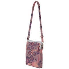 Flowers Orange Purple Warm Multi Function Travel Bag by Bajindul