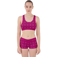 Pink Pattern Squares Work It Out Gym Set