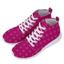 Pink Pattern Squares Men s Lightweight High Top Sneakers View2