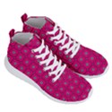 Pink Pattern Squares Men s Lightweight High Top Sneakers View3