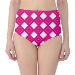 Pattern Texture Classic High-waist Bikini Bottoms