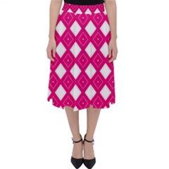 Pattern Texture Classic Midi Skirt