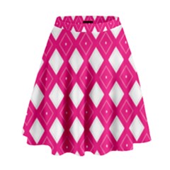 Pattern Texture High Waist Skirt