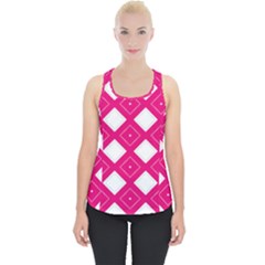 Pattern Texture Piece Up Tank Top