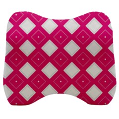 Pattern Texture Velour Head Support Cushion