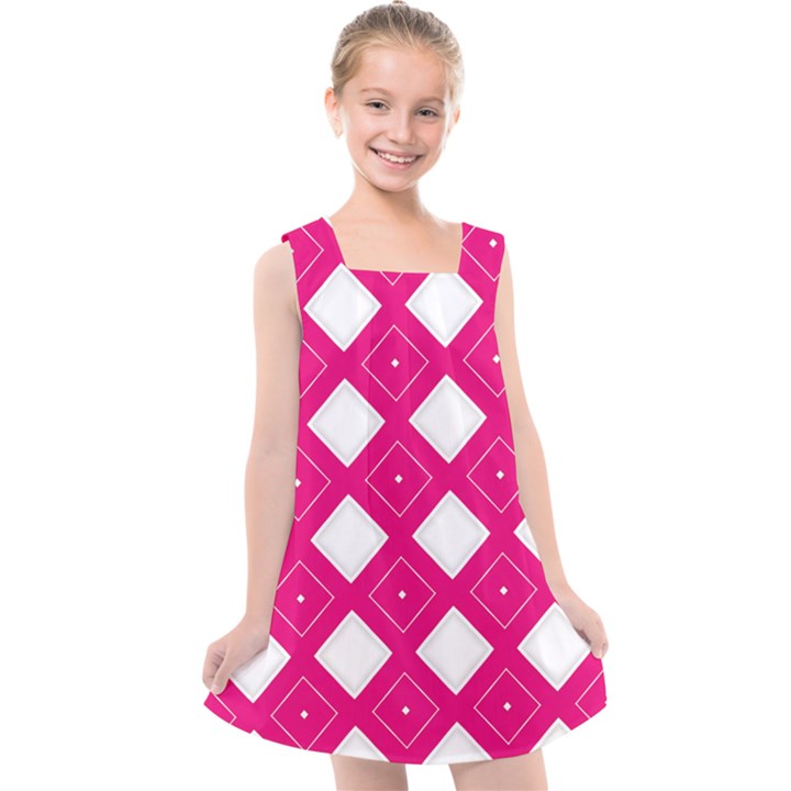 Pattern Texture Kids  Cross Back Dress