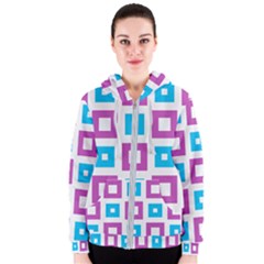 Pattern Plaid Women s Zipper Hoodie