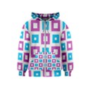 Pattern Plaid Kids  Zipper Hoodie View1