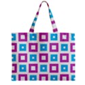 Pattern Plaid Zipper Mini Tote Bag View1