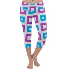 Pattern Plaid Capri Yoga Leggings