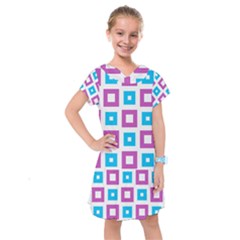 Pattern Plaid Kids  Drop Waist Dress