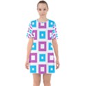 Pattern Plaid Sixties Short Sleeve Mini Dress View1