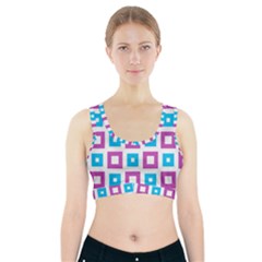 Pattern Plaid Sports Bra With Pocket