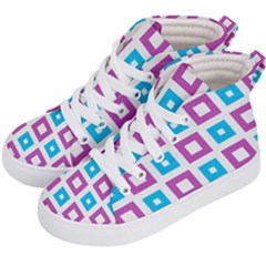 Pattern Plaid Kids  Hi-top Skate Sneakers