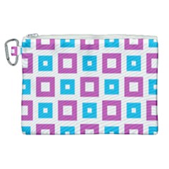 Pattern Plaid Canvas Cosmetic Bag (xl)