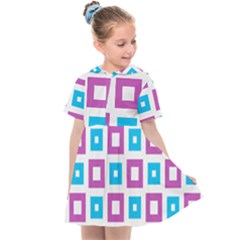 Pattern Plaid Kids  Sailor Dress